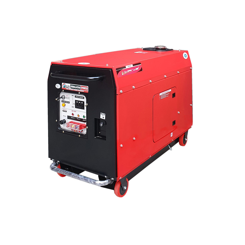 8 KVA Portable World’s Most Powerful & Most Light Weight Generator- 3 Phase, Petrol Run, Recoil & Self Start Model Silent GE-3P-9000RS